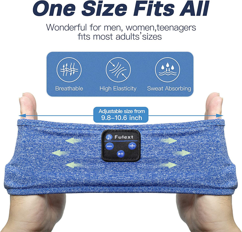Bluetooth Headband, Soft Side Sleeper Headphones for Music, Sports, Birthday & Christmas Gifts