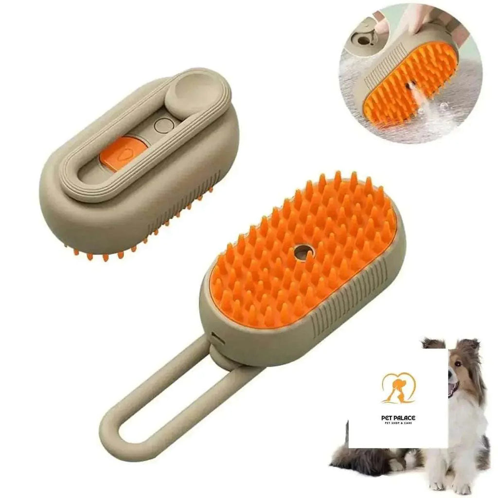 Cat Dog Pet Grooming Brush Comb with Electric Spray Water Steam Soft Silicone Brush Kitten Pet Bath Brush Massage Pet Hair Remover