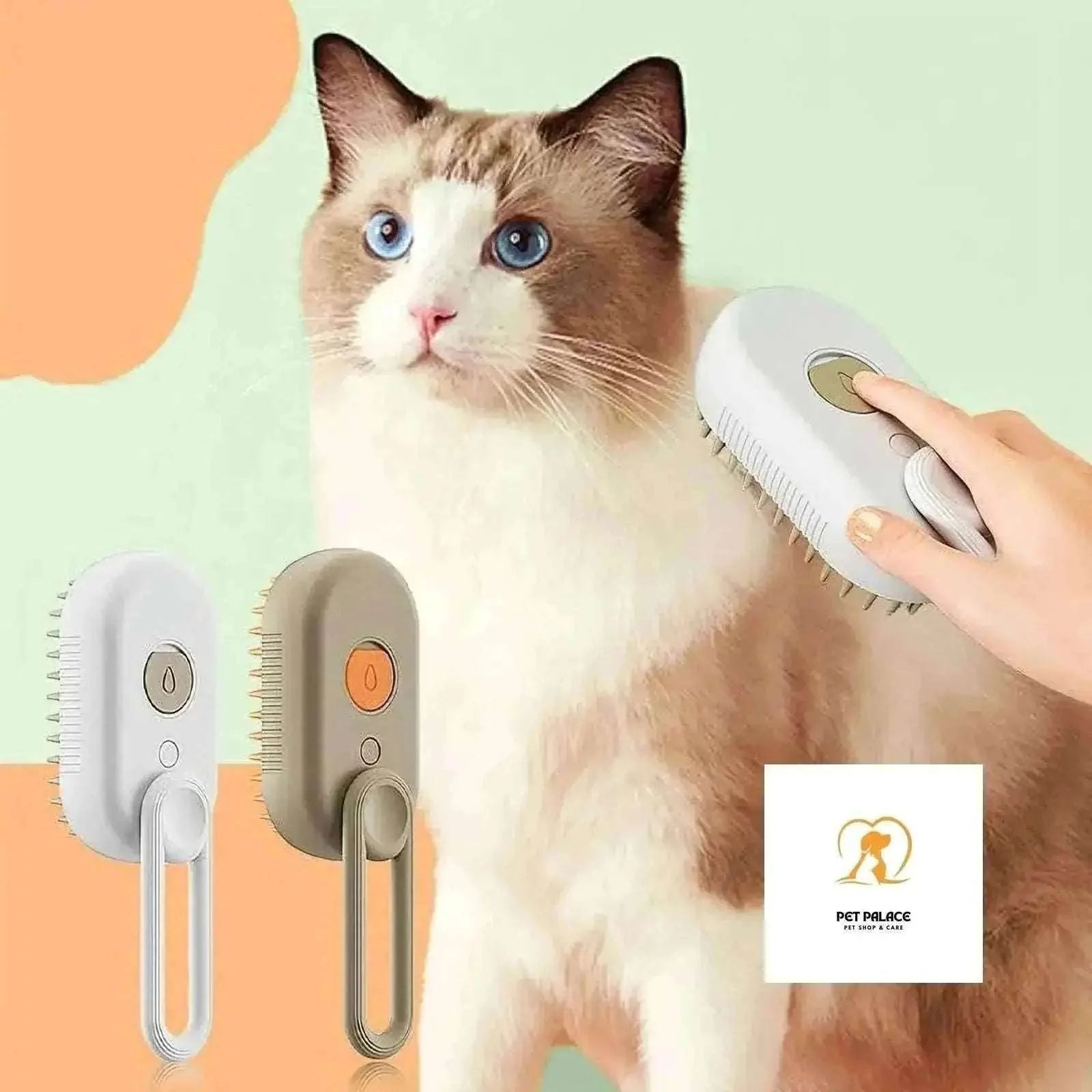 Cat Dog Pet Grooming Brush Comb with Electric Spray Water Steam Soft Silicone Brush Kitten Pet Bath Brush Massage Pet Hair Remover