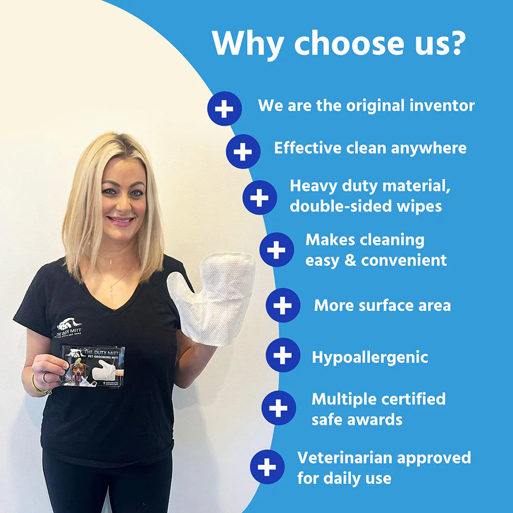 Cleaning Wet Wipe Mitt (Lightly Scented & Moist) 6Pcs.