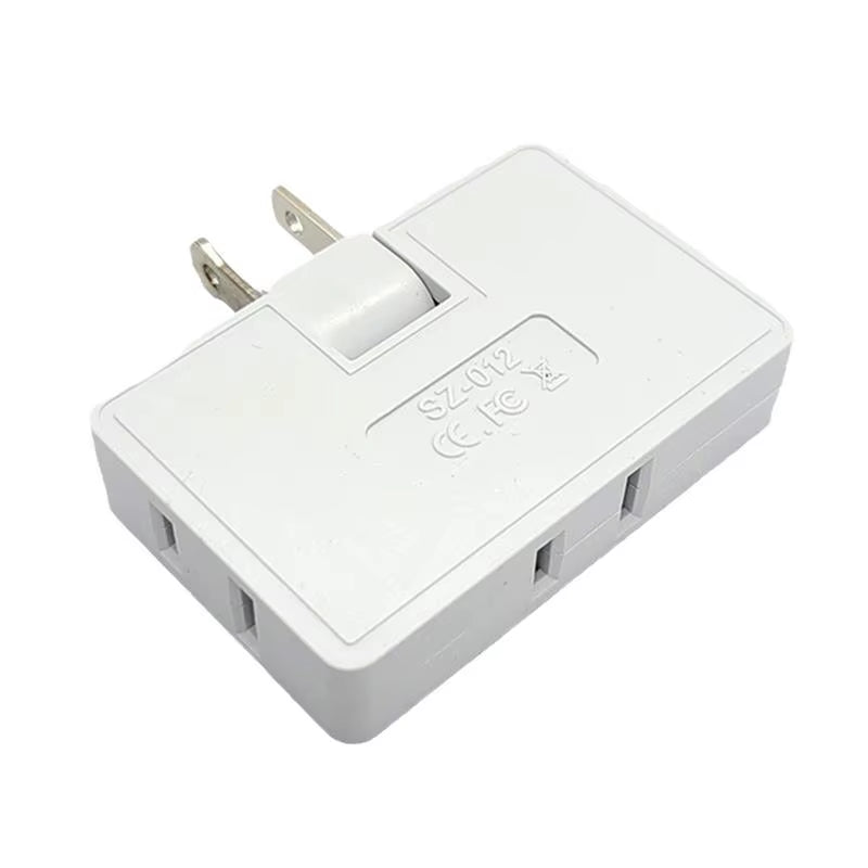 3 Way Wall Adapter Plug 180-Degree Rotating Wall Outlet Extender Wall Tap Plug Safe Plug Adapter Electrical Adapters for Family