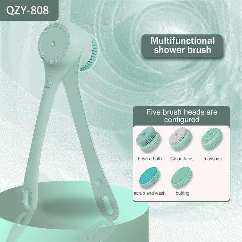 2025 Electric Body Brush Back Scrubber for Shower Electric Body Scrub Brush
