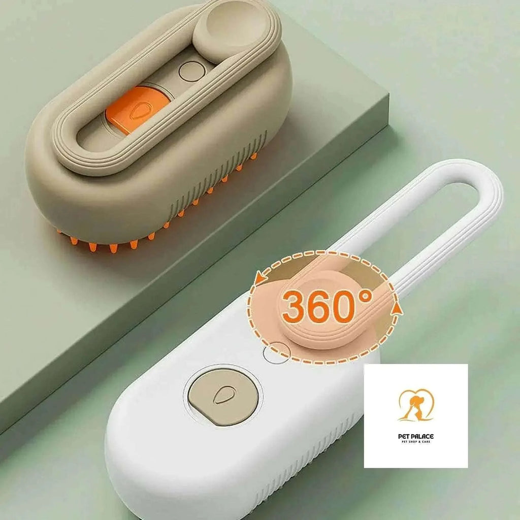 Cat Dog Pet Grooming Brush Comb with Electric Spray Water Steam Soft Silicone Brush Kitten Pet Bath Brush Massage Pet Hair Remover