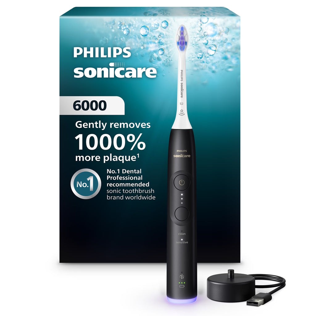 6000 Series Electric Toothbrush, Pressure Sensor, 6 Settings, HX7401/04