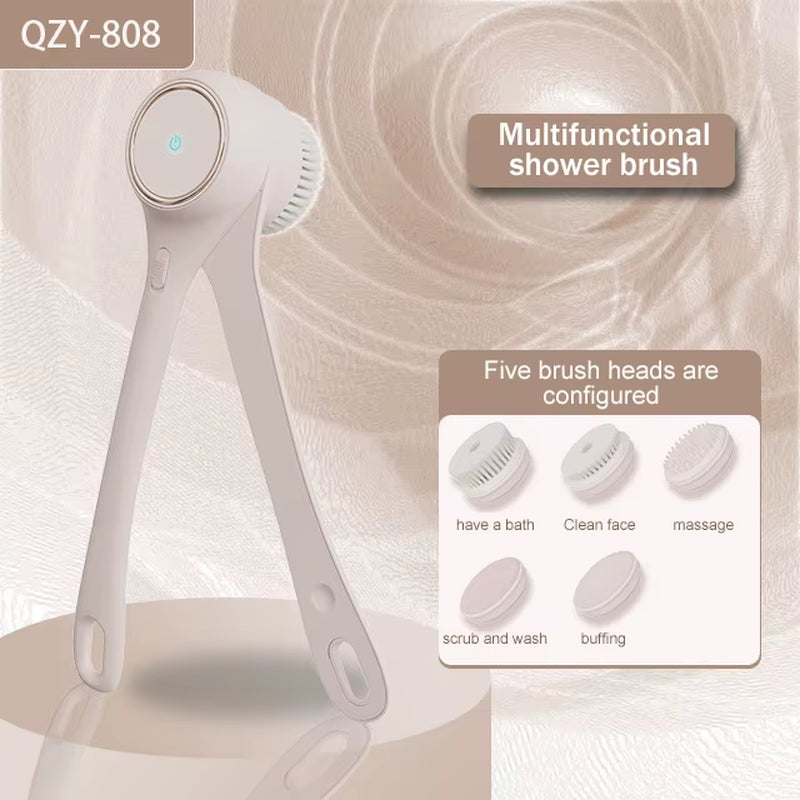 2025 Electric Body Brush Back Scrubber for Shower Electric Body Scrub Brush